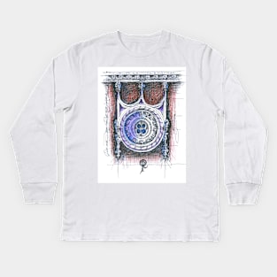 QUINTA DA REGALEIRA . QR sketch. window Kids Long Sleeve T-Shirt